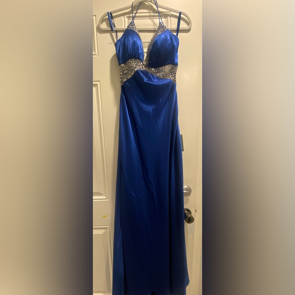 Brand new royal blue Long prom dress size 10